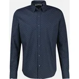 Lerros Stylisches Poplinhemd, modisch gemustert - Classic Navy - XL