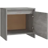 vidaXL Nachtschrank 2 Stk. 45 x 34 x 44,5 cm Grau