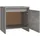 vidaXL Nachtschrank 2 Stk. 45 x 34 x 44,5 cm Grau