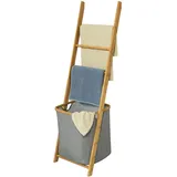 SoBuy Handtuchhalter Natur, Holz, 44x138x28 cm, Badaccessoires, Duschzubehör, Handtuchleiter