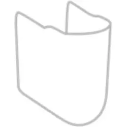 V&B Ablaufhaube O.Novo mit Befestigungsset, weiß