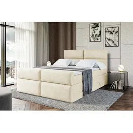 altdecor Boxspringbett Beige, Holzwerkstoff, Höhe ca. 20 cm 140x200 cm, Schlafzimmer, Betten, Boxspringbetten