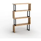 vente-unique Bücherregal 80 x 128 x 22 cm Braun