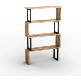 vente-unique Bücherregal 80 x 128 x 22 cm Braun