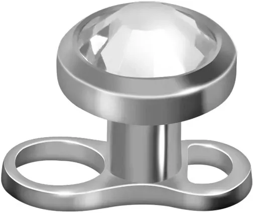 Titan Mini Dermal Anchor DISC + KRISTALL