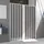 Forte Idralite - Faltduschtür Aus Pvc Weiss H 185 Mod. Flex Mit Zentraler Öffnung 150 Cm