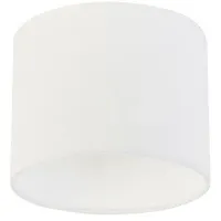 QAZQA Lampenschirm aus Stoff weiß 18/18/14