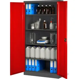 Jan Nowak C001 Aktenschrank 185 x 90 x 40 cm rot