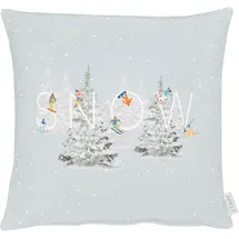 APELT Dekokissen "4689" Gr. 1, bunt (bunt, grau, gemustert), B:45cm H:5cm L:45cm, Baumwolle, Polyester, Dekokissen_Sitzkissen_Kissenhüllen, Kissenhülle mit Füllung, 1 Stück