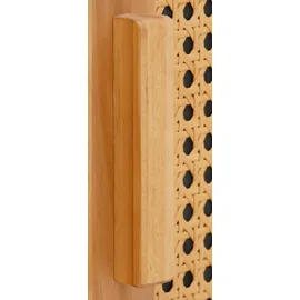 Home Affaire Sideboard HOME AFFAIRE "Linz", gelb (honigfarben, natur), B:170cm H:90cm T:38cm, FSC-zertifiziertes Massivholz, Sideboards, Sideboard, Kommode mit Rattangeflecht auf den Türfronten, aus Massivholz