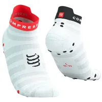 compressport Unisex Pro Racing Socks v4.0 Ultralight Run Low weiß