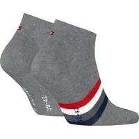 Tommy Hilfiger 2P Tab SNEAKER Socks grau Gr. 39-42, Herren,