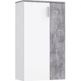 Forte Boots 69 x 120 x 34 cm weiß / weiß matt