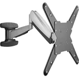 Schwaiger TV-Wandhalter Full Motion 1 I 23-55 Zoll Fernseherhalterung I neigbar, schwenkbar, drehbar & höhenverstellbar I Montageset für Flachbildschirme I TV-Halterung mit integrierter Kabelführung