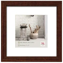 walther + design Walther Design Bilderrahmen Home 30 x 30 cm Walnussbraun