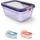 Emsa Frischhaltedose rechteckig lila 15,95 cm x 21,73 cm x 9,44 cm 1,5 l