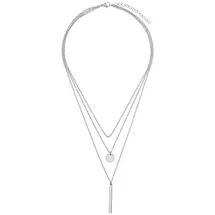 Steel_art Halskette Damen mit Anhänger Halva poliert in silberfarben poliert | Gr.: onesize