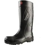 DUNLOP Purofort+ Full Safety - Sicherheitsstiefel für Damen und Herren – Wasserdicht Arbeitsstiefel mit StahlKappe – Leicht und Chemikalienbestandig – Rutschfest – Schwarz – Größe 42