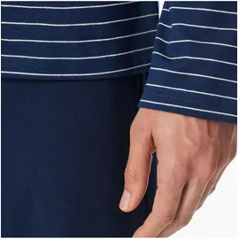 SCHIESSER Schlafanzug Casual Essentials Blau 60