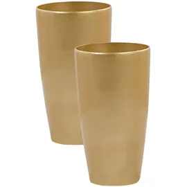 Beliani Tseria 32 x 32 x 58 cm Gold