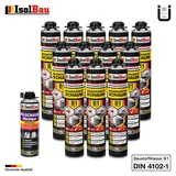 Brandschutzschaum B1 Bauschaum 12x750ml 1x Reiniger Montageschaum Pistolenschaum