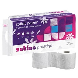 Satino by wepa Toilettenpapier prestige Kamille 3-lagig 8 Rollen