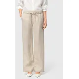 MAC CHIARA BELT Leinenhose Wide Fit Beige 36 32