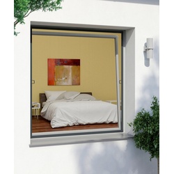Windhager Insektenschutz-Fensterrahmen RHINO, BxH: 130x150 cm grau