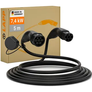 Lapp MOBILITY HELIX Typ 2, bis zu 7,4 kW, 5 m, schwarz