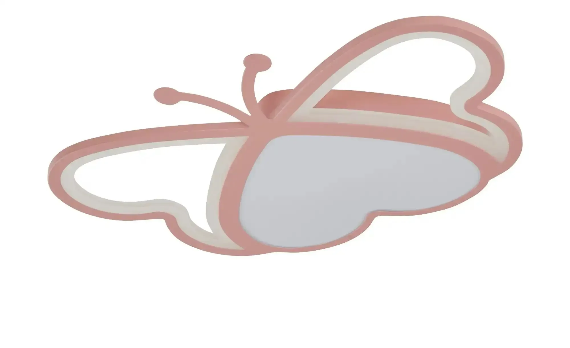 KHG Deckenleuchte   , rosa/pink , Maße (cm): B: 60 H: 6 T: 40.0