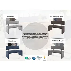 OTTO home Polsterbank Charissa grau 160 x 90 x 53 cm
