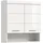 WELLTIME Hängeschrank WELLTIME "SIENA, Breite 74cm, 2 Türen, 1 offenes Fächer, MDF-Front", weiß (weiß, weiß hochglanz), B:74cm H:79cm T:24cm, Holzwerkstoff, Schränke, Hängeschrank, in verschiedenen Farben erhältlich, Badmöbel, Badschrank, Schrank, Bad