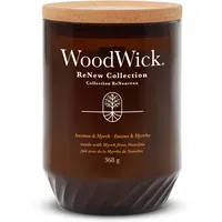 Woodwick Renew Incense & Myrrh Duftkerze 368 g braun
