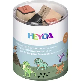 Heyda Stempel-Set Dinosaurier 15×15 mm 15 St.