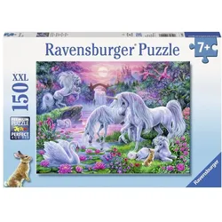 Einhörner im Abendrot - XXL Puzzle 150 Teile