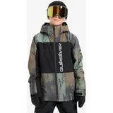 QUIKSILVER Side Hit BLOCK YOUTH JK", Jungen, Gr. 12 bloomfade schwarz ivy, 100% Polyester, Jacken Snowboardjacke