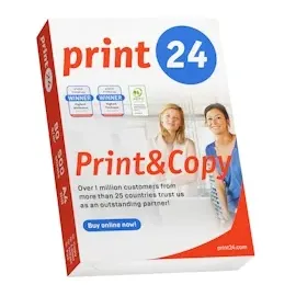 print24 Druckerpapier Kopierpapier 20000 Blatt 40 x 500) A4 80g Premium Hochweiß CIE 160 Testsieger PEFC Umweltzertifikat
