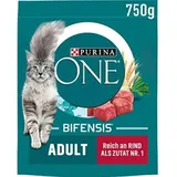 Purina ONE BIFENSIS Adult Reich an Rind und Vollkorn-Getreide 6 x 750 g