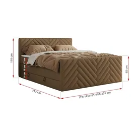 MKS Paris King Duo 140 x 200 cm H3 Braun