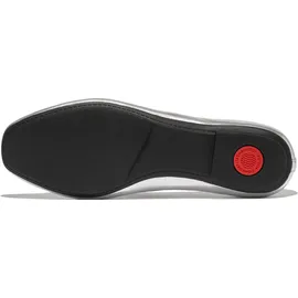 FitFlop Delicato Bow Soft Ballerina IH2-011, Women Ballerinas für Damen, silber, Größe 37 EU