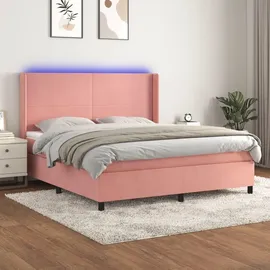 vidaXL Boxspringbett 180 x 200 cm Rosa