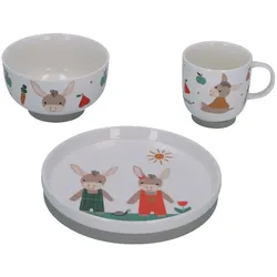 Sterntaler Kinder Porzellan-Geschirr-Set 3-tlg. Emmi's Garden - A