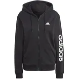 Adidas Lin French Terry Reißverschlusspullover Black / White XS