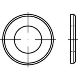 Industrial Quality Supplies ISO 7090 Scheibe Stahl CE 27mm (28x50x4 ) galvanisch verzinkt mit Fase Ohne Formfangabe