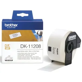 Brother Adressetiketten DK11208 Weiß 38 x 90 mm 400 St.
