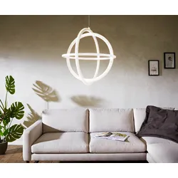 DELIFE Plafonnier  Voluta  51x51x51 cm blanc LED 46W Lampe design, Lampes