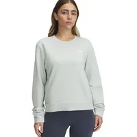 Under Armour Rival Terry Crew Damen grün - Hydro