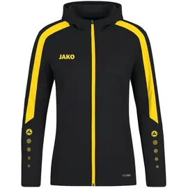Jako Power Kapuzenjacke Kinder 803 schwarz/citro 164