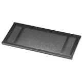 Quik-Lok QUIK LOK - QL/662 ZUSÄTZLICHE GELOCHTE METALLABLAGE, Metallablage zur Umwandlung von X-Ständern (T/10, T/20, QLX/11, QLX21, BS/619, QL/646), mit Verstärkungsstreben, Farbe Schwarz