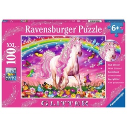 Ravensburger Puzzle Puzzle XXL Glitter Pferdetraum 13927, 100 Puzzleteile
